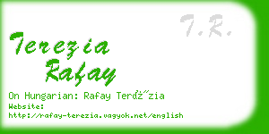 terezia rafay business card